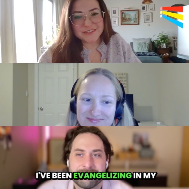 Tyler Einberger with Renee Girard and Martha van Berkel